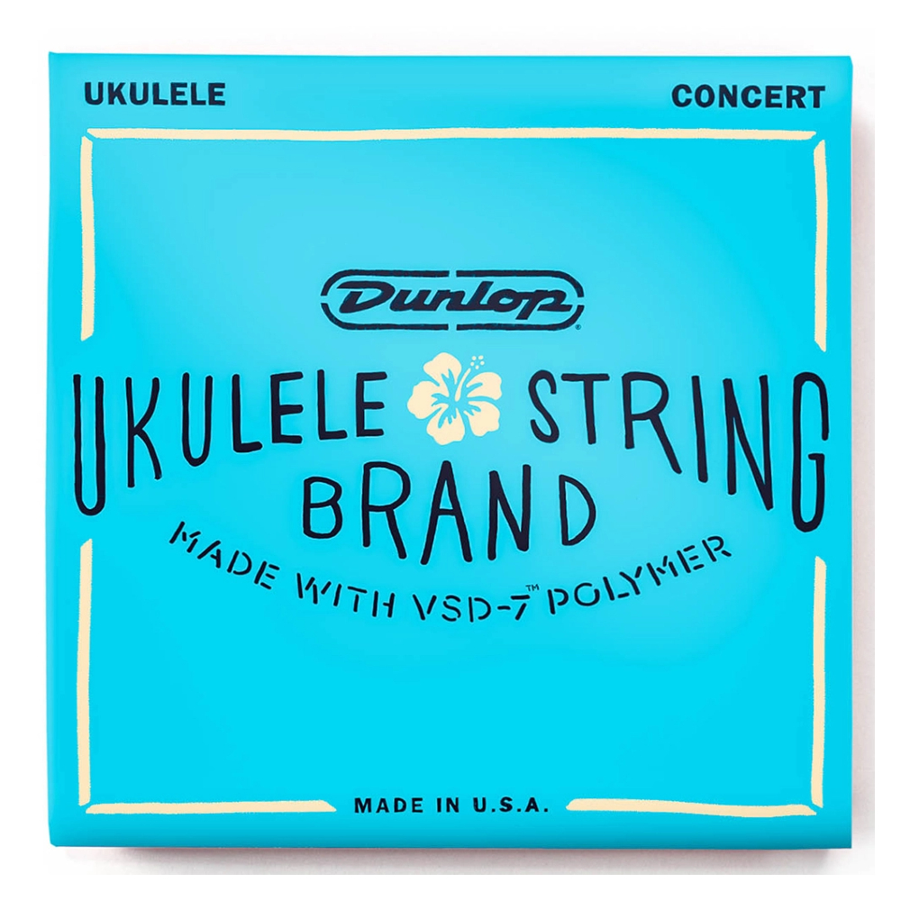 Dunlop DUQ302 Concert VSD-7 Polymer Ukulele Strings 4-String Set (.026-.026)