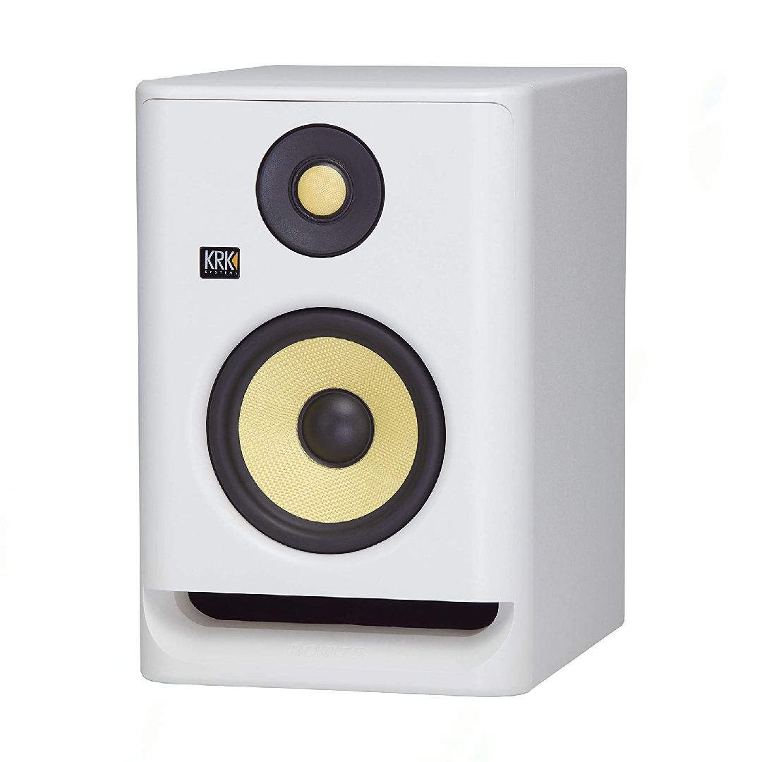 KRK ROKIT 5 G4 5 inch Powered Studio Monitor - White Noise Finish (Sold per piece)