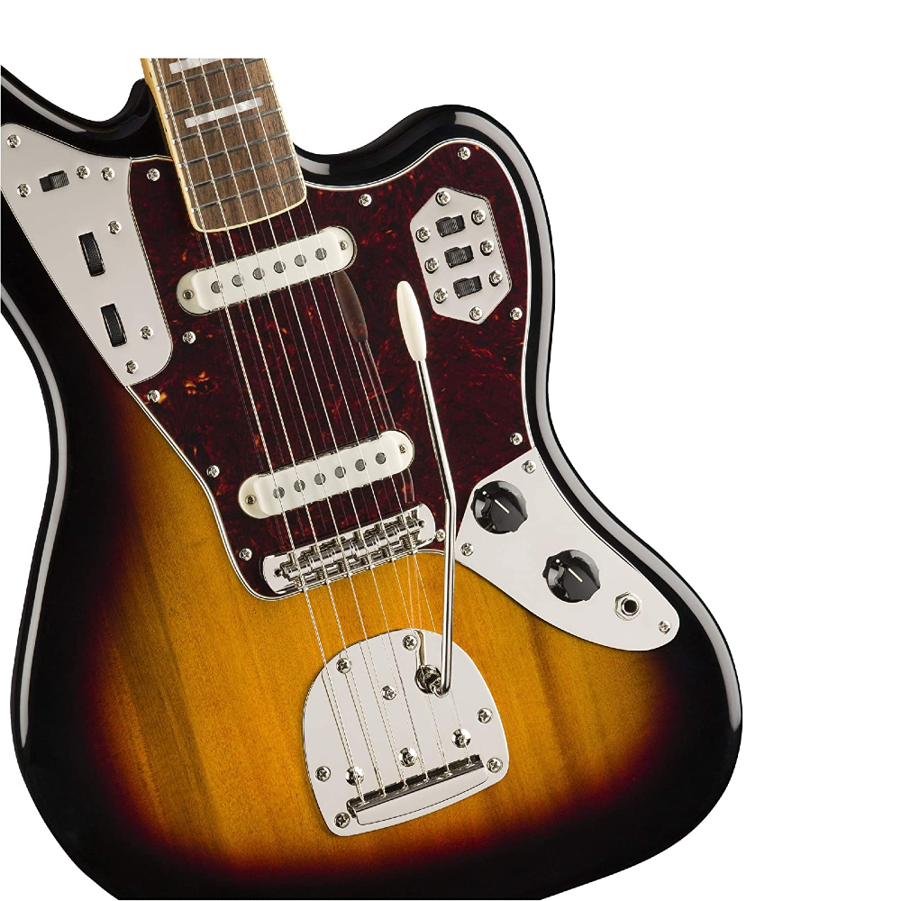 Squier by Fender Classic Vibe '70s Jaguar Electric Guitar - Indian Laurel Fingerboard - 3-Tone Sunburst (374090500)