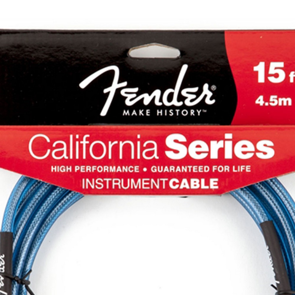 Fender 15ft Lake Placid Blue Instrument Cable