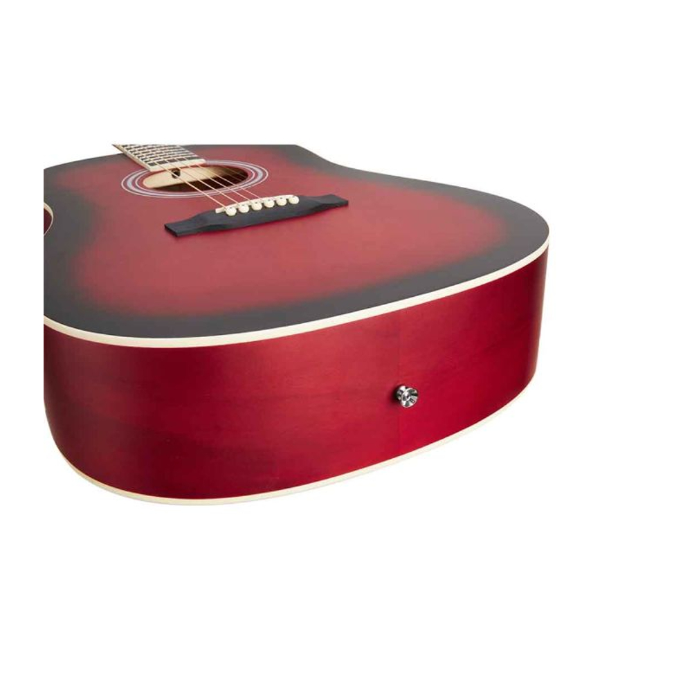 SX SD104RDS Dreadnought Acoustic Guitar (Red Sunburst)