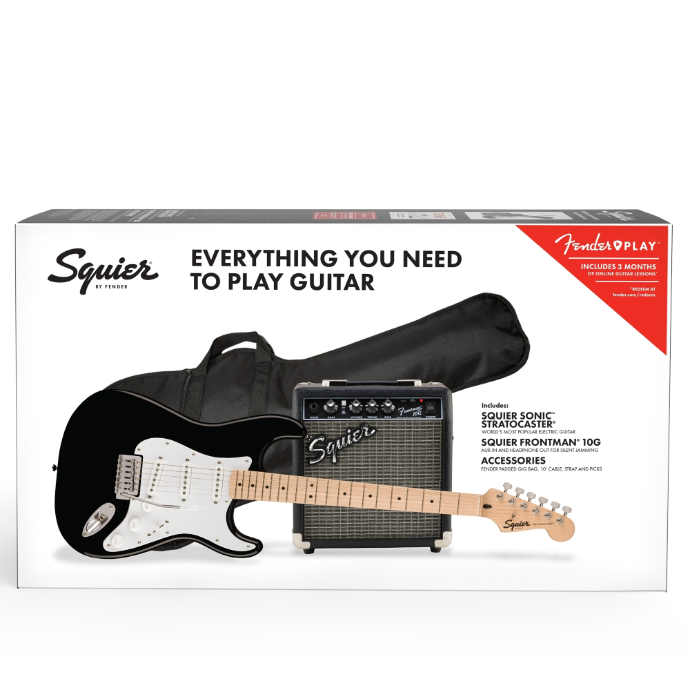 Squier by Fender Sonic Stratocaster Pack - Black (0371720606)