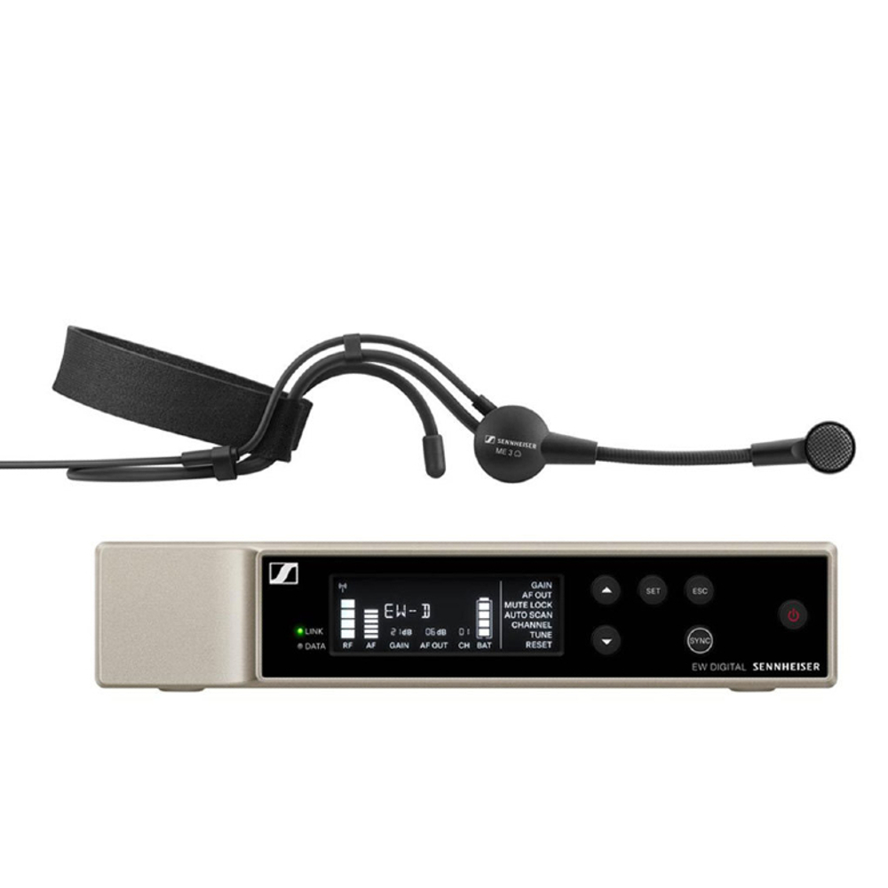 Sennheiser EW-D ME3 SET Head Mic Set Cardioid Digital Wireless System (Q1-6: 470.2 - 526 MHz)