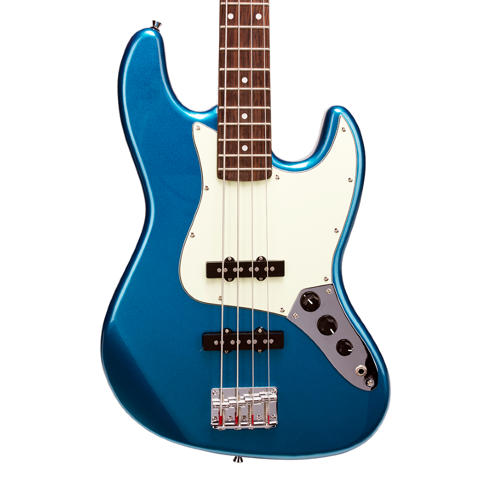 SX SJB62+/LPB Jazz Bass Electric Bass Guitar (Lake Pacific Blue)