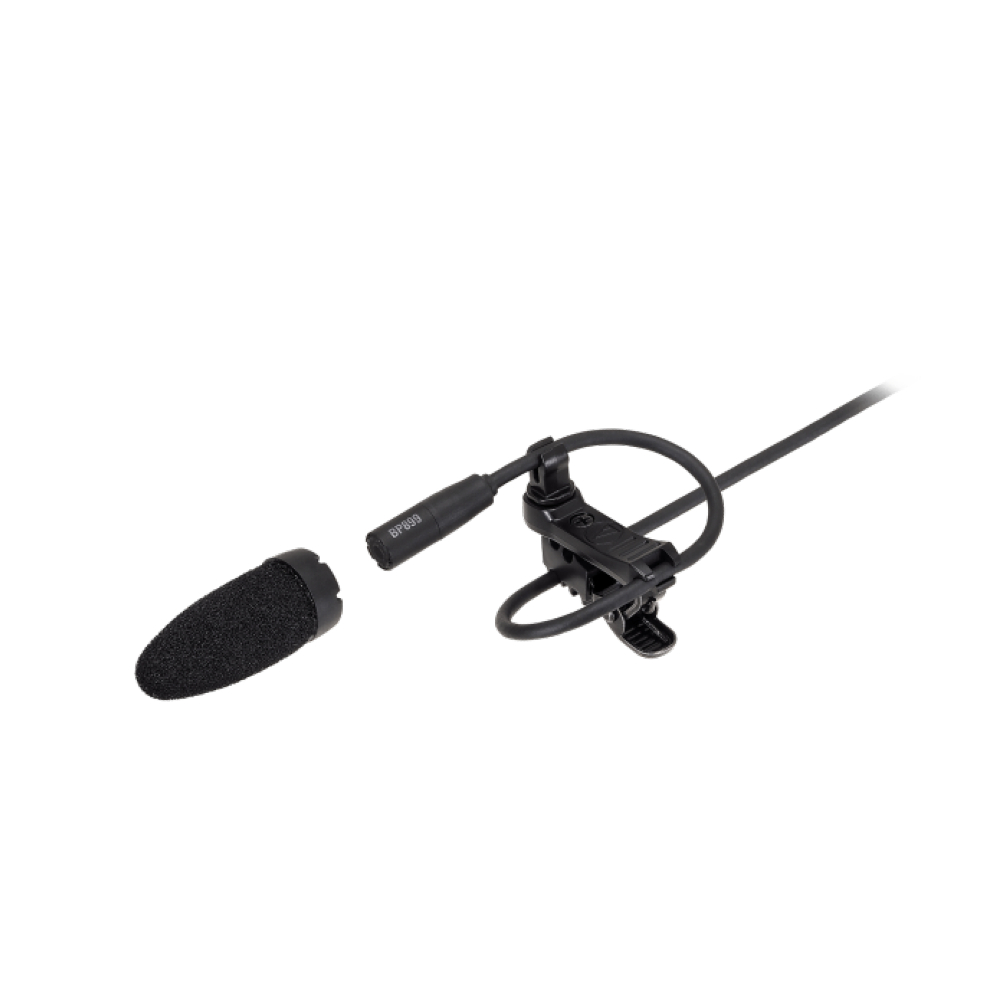 Audio-Technica BP899cH Subminiature Omnidirectional Lavalier Microphone (Black cH-Style Connector)