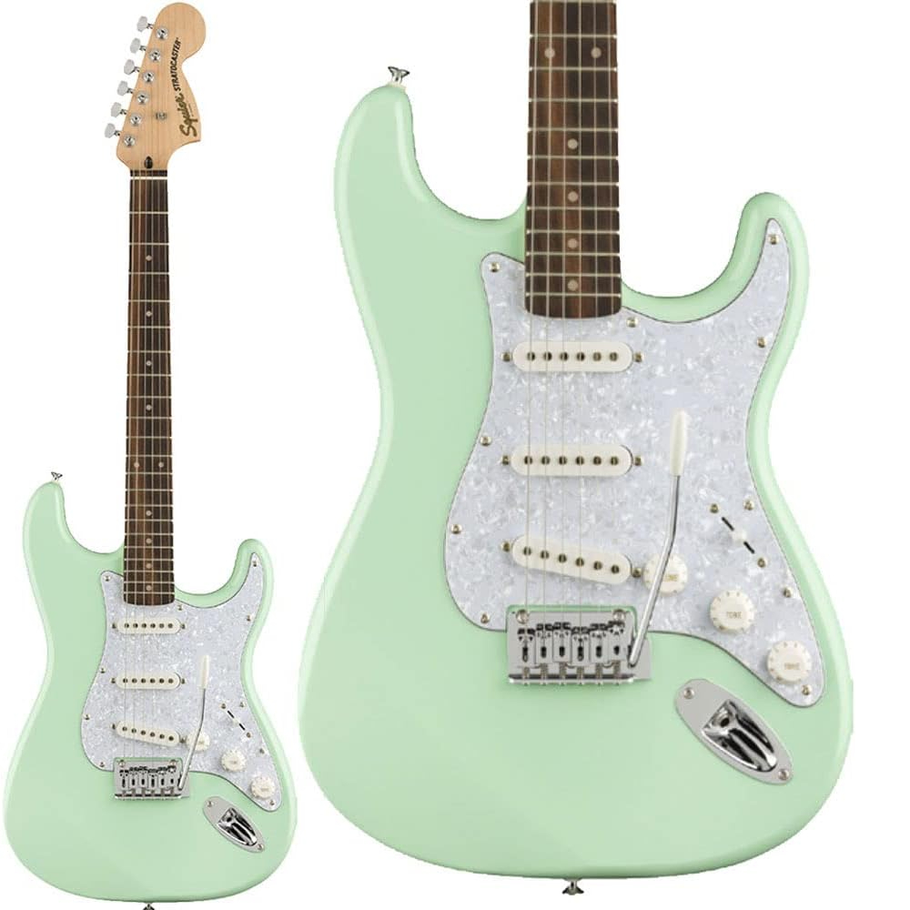 Squier by Fender Affinity Series Stratocaster Electric Guitar Surf Green (0378004557)