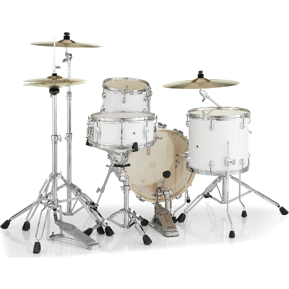 Pearl MT564/C Midtown 4-pc Compact Drum Set #33 Pure White (Cymbals not Included)