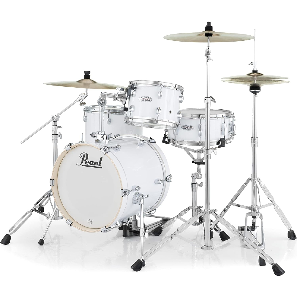 Pearl MT564/C Midtown 4-pc Compact Drum Set #33 Pure White (Cymbals not Included)