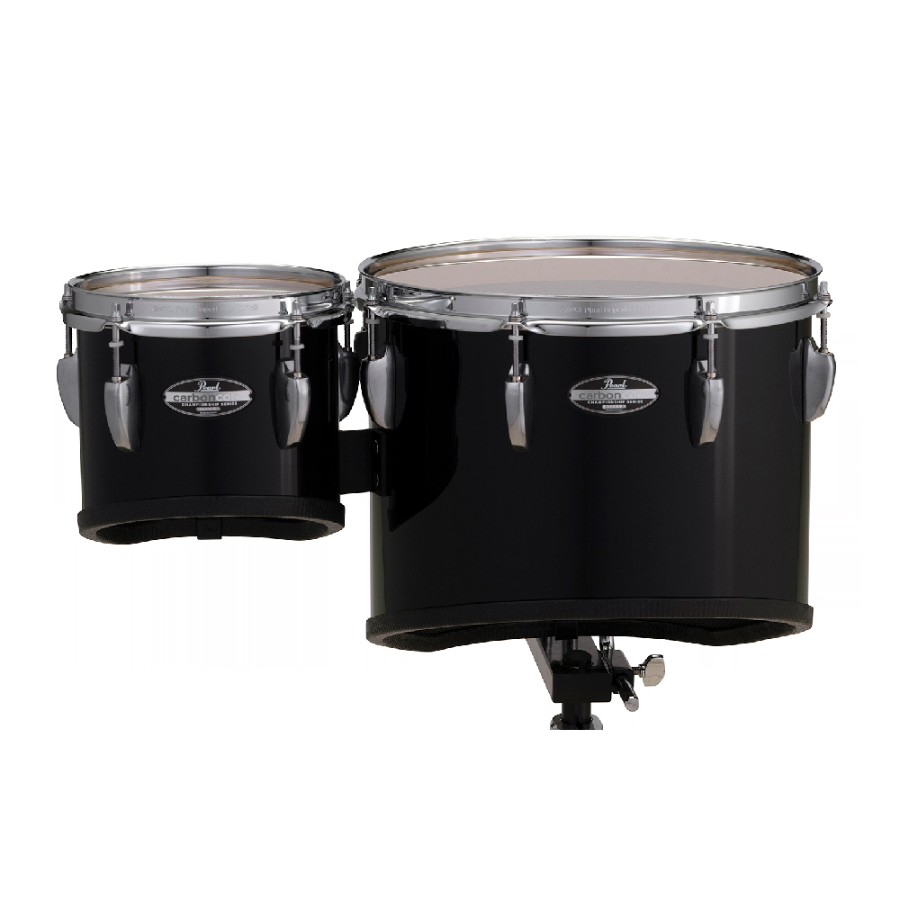 Pearl PMTCCS8023/A+ CXT-2 (8-10-12-13 inch) Carboncore Championship  Marching Toms with Carrier (#103 Piano Black)
