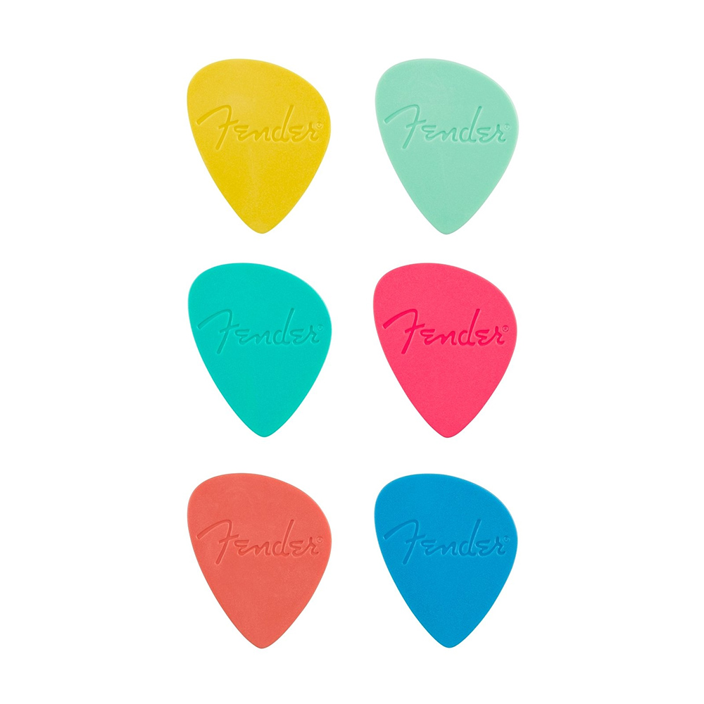 Fender Offset Picks Multi Color - 6 Pack (.83mm)