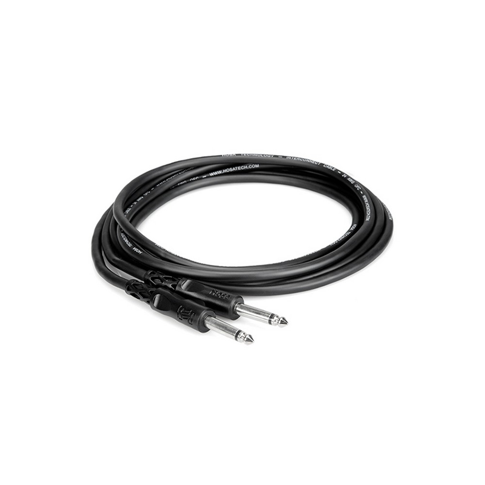 Hosa CPP-105 Unbalanced Interconnect Cable 1/4 inch TS to Same 5 ft.