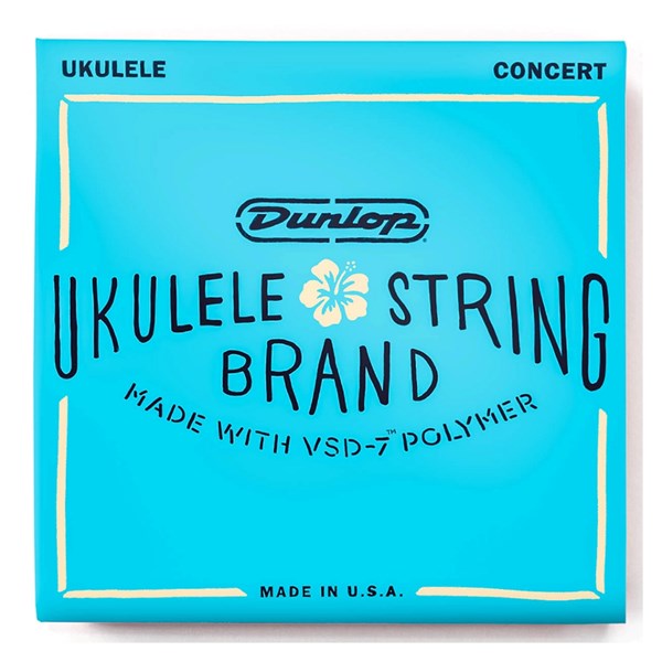 Dunlop DUQ302 Concert VSD-7 Polymer Ukulele Strings 4-String Set (.026-.026)