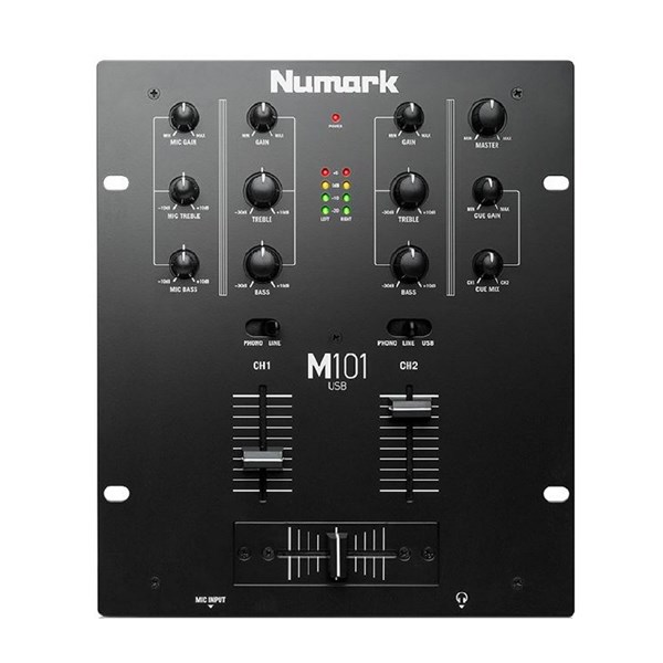 Numark M101 2-Channel All-Purpose Mixer (Black)