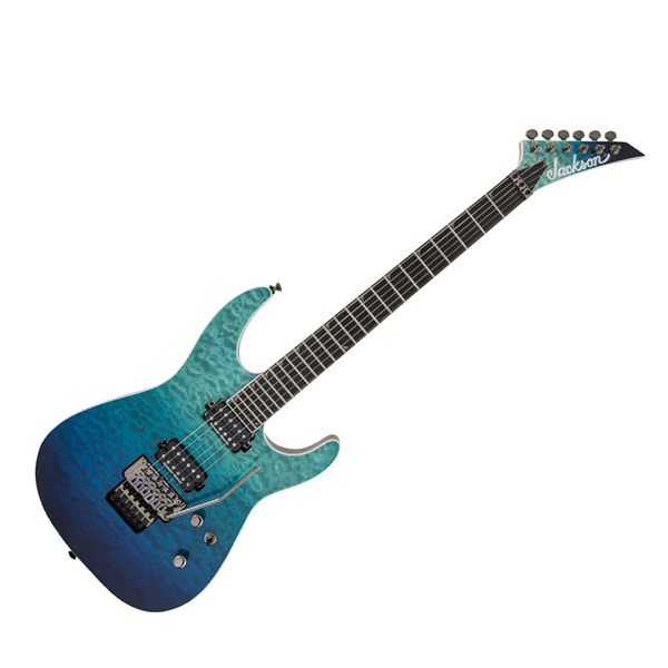 Jackson Pro Series Soloist SL2Q Mahogany Electric Guitar (Caribbean Blue Fade)