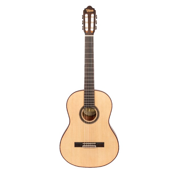 Valencia VC704 Full Size Solid Top Classical Guitar (Natural Satin)
