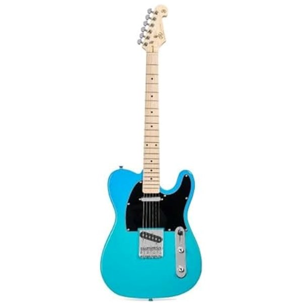 SX SEM2/BG Blue Glow Telecaster Electric Guitar 