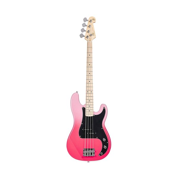 SX SBM2/PT Precision Bass Guitar with Bag (Pink Twilight)