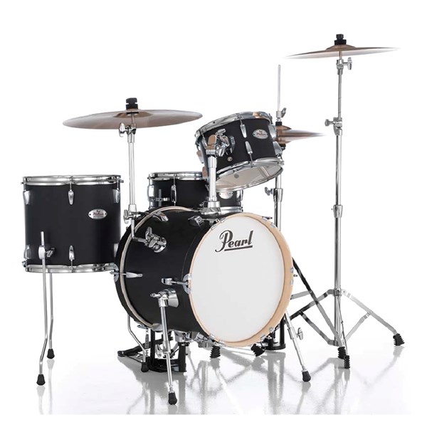 Pearl MT564/C Midtown 4-pc Compact Drum set #752 Matte Asphalt Black (Cymbals not Included)