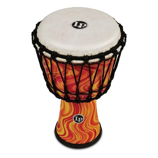LP LP1607OM 7-Inch Rope Tuned Circle Djembe with Perfect-Pitch Head