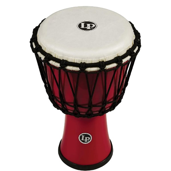 LP LP1607RD 7-Inch Rope Tuned Circle  Djembe With Perfect-Pitch Head
