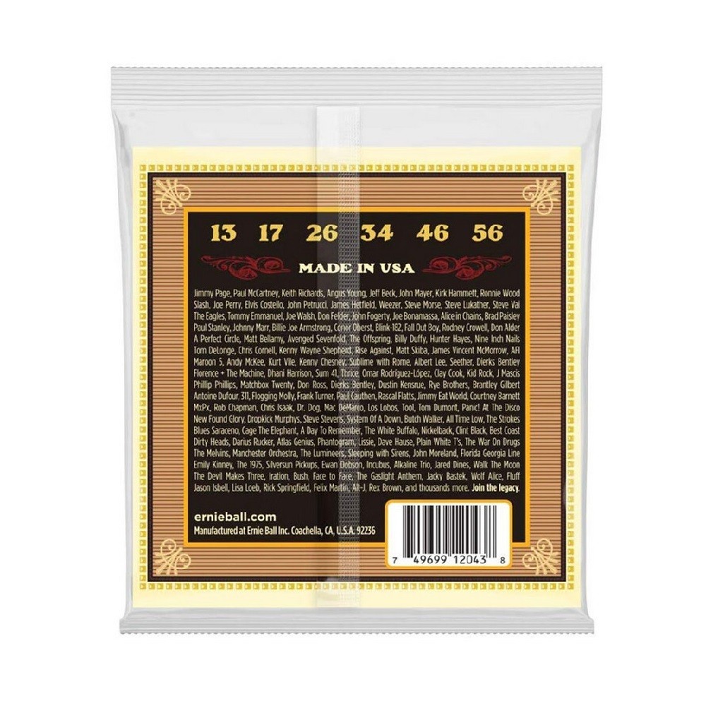 Ernie Ball 2043 Earthwood Silk And Steel  80/20 Bronze Acoustic Guitar Strings