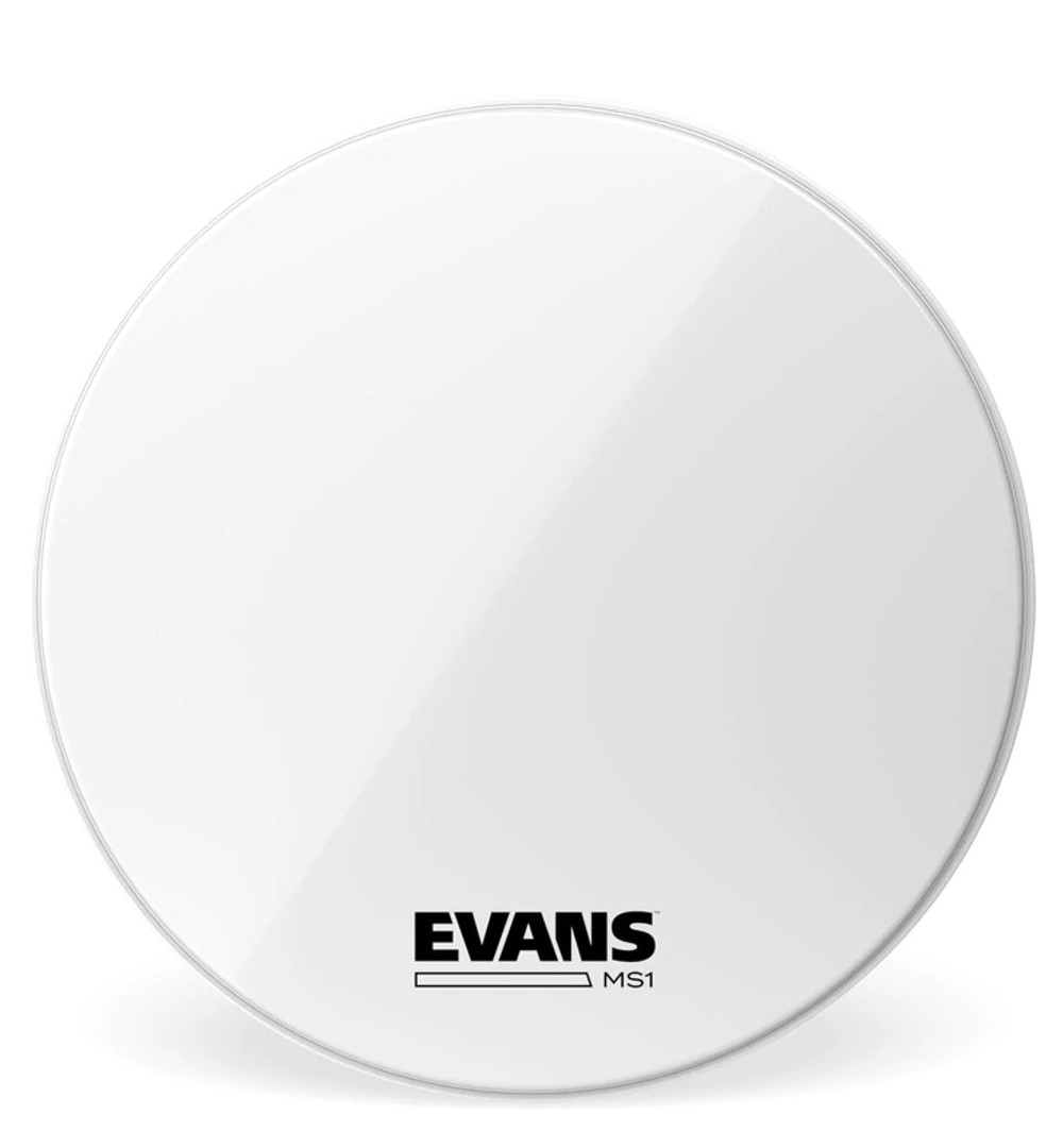 Evans MS1 22 inch White Marching Bass Drum Head (BD22MS1W)