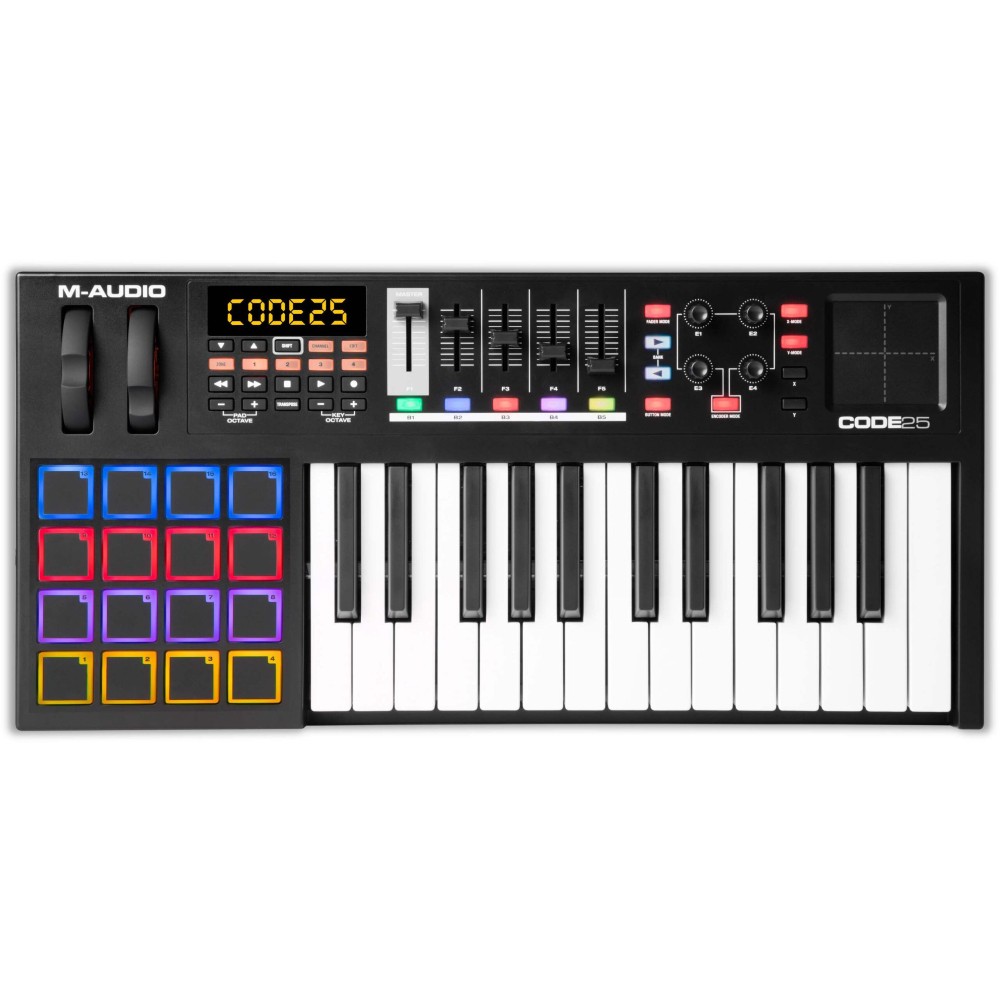 M-Audio Code 25 USB MIDI Keyboard Controller (Black)