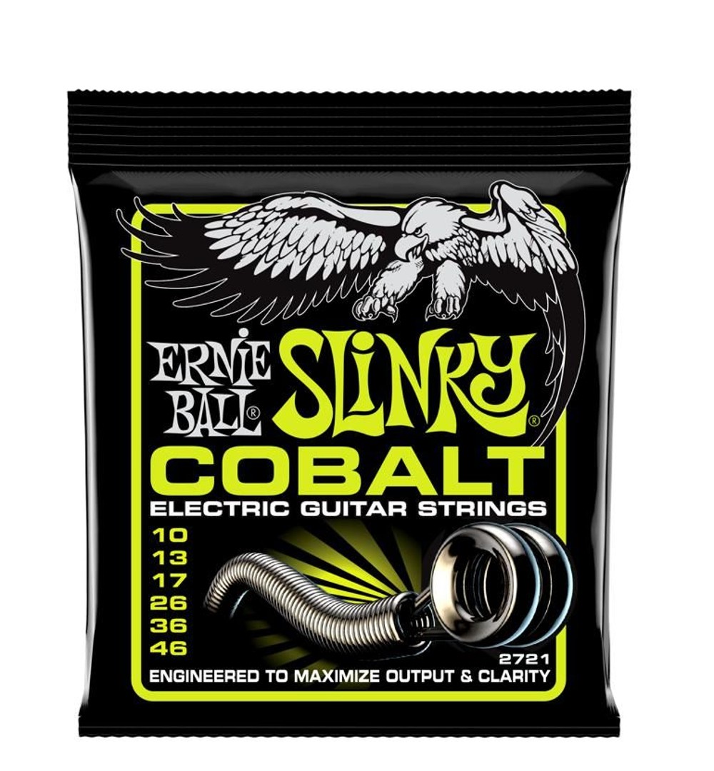 Ernie Ball 2721 Slinky Cobalt Electric Guitar Strings (10-46)