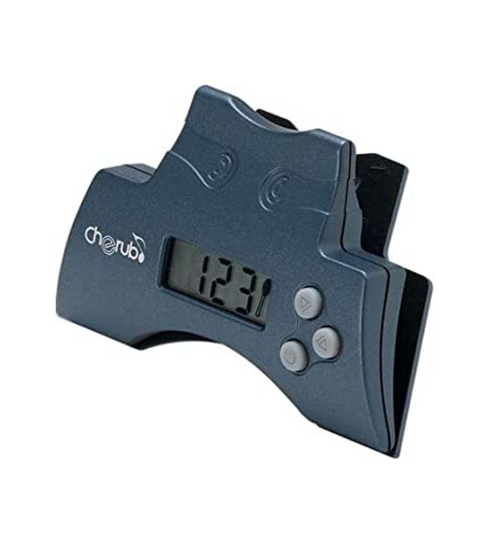 Mini Clip-On Digital Metronome - Tempo 30-280 BPM, Tap Function, LCD Screen, For All String Instruments
