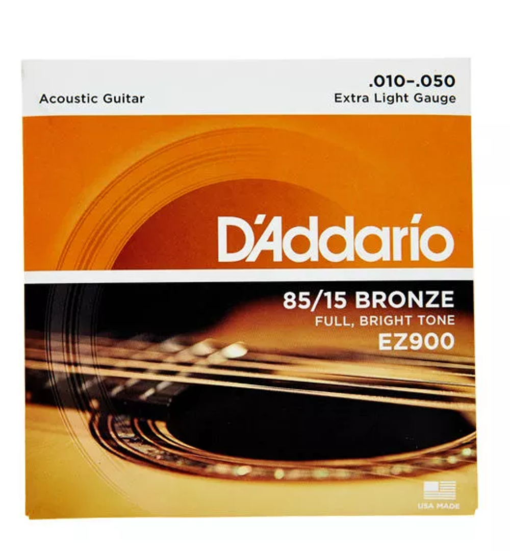D'Addario EZ900 Acoustic Strings Full Bright Tone 85/15 
