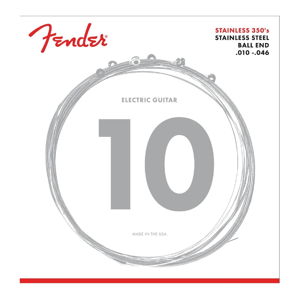 Fender Stainless Steel 350's Electric Guitar Strings 10-46 (730350406)