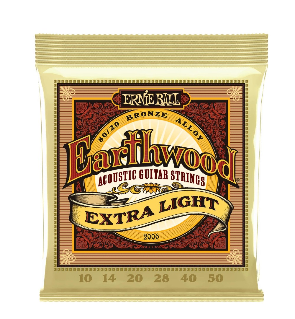 Ernie Ball 2006 Earthwood Extra Light Acoustic Guitar Strings