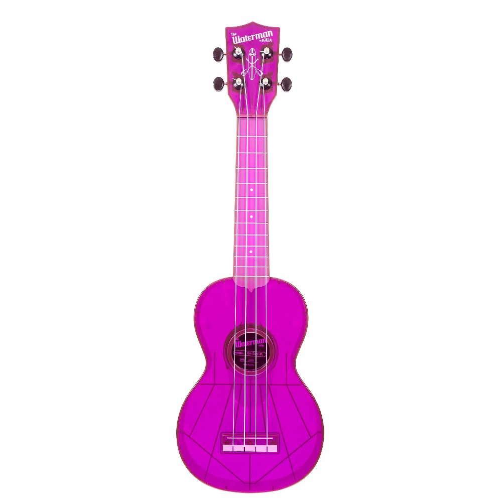 Kala KA-SWF Waterman Flourescent Purple Grape Soprano Ukulele