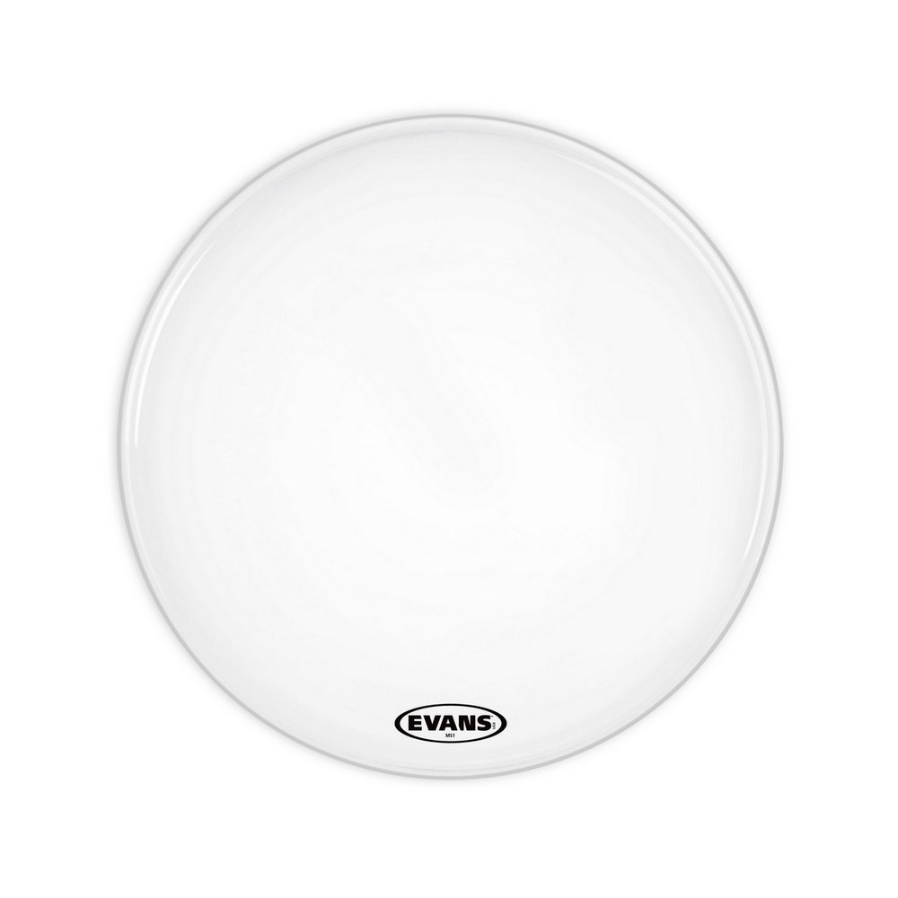 Evans MS1 18 inch White Bass Drum Head (BD18MS1W)