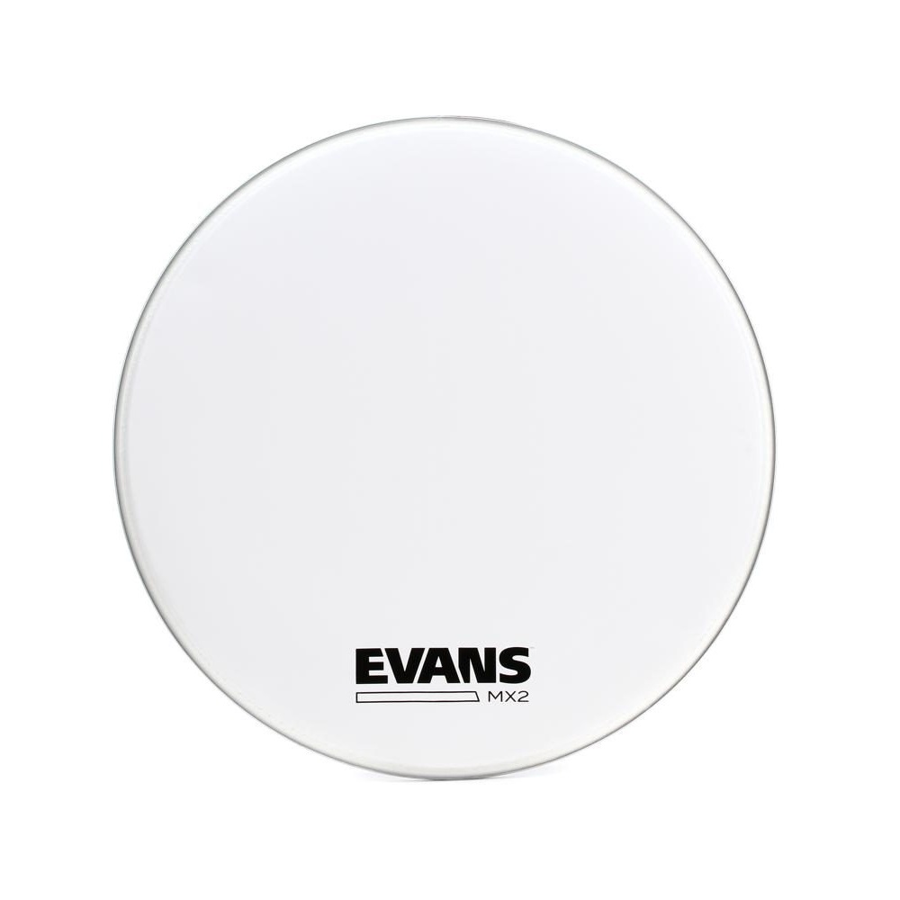 Evans MX2 18 inch Marching Bass Drum Head White (BD18MX2W)
