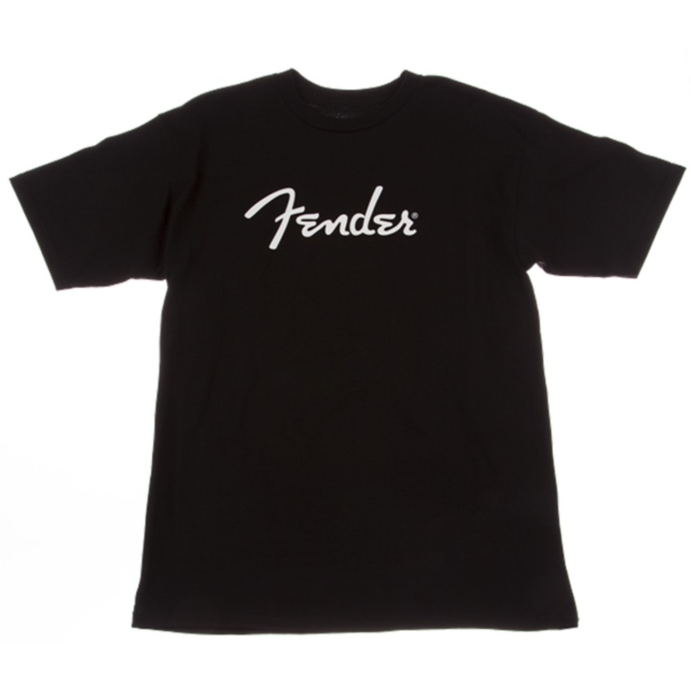 Fender Spaghetti Logo T-shirt - Black - Medium (9101000406)