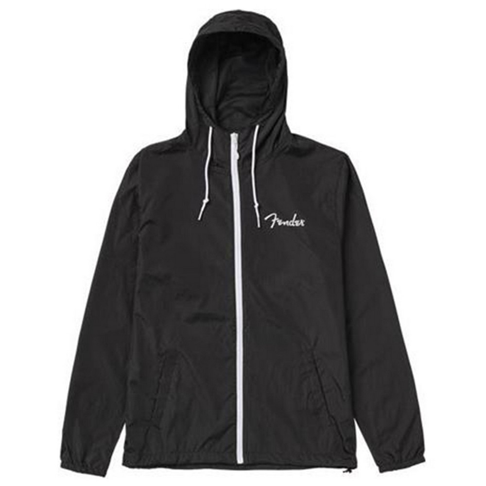 Fender Spaghetti Logo Windbreaker - Black - Small (9126002306)