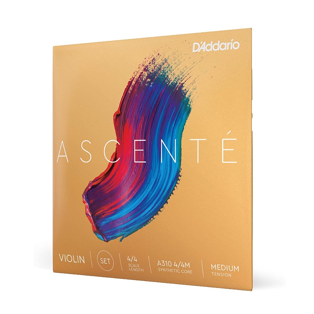 D'Addario A310 Ascenté Violin String Set - 4/4 Scale - Medium Tension 