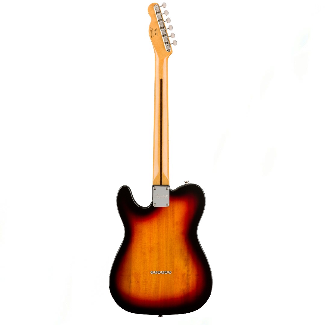 Squier by Fender Classic Vibe '70s Telecaster Custom Electric Guitar Maple Fingerboard 3-Tone Sunburst (374050500)