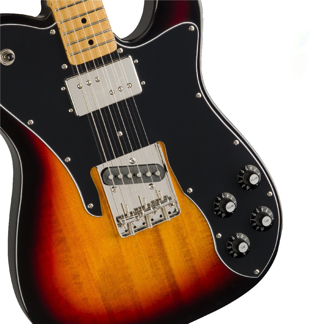 Squier by Fender Classic Vibe '70s Telecaster Custom Electric Guitar Maple Fingerboard 3-Tone Sunburst (374050500)