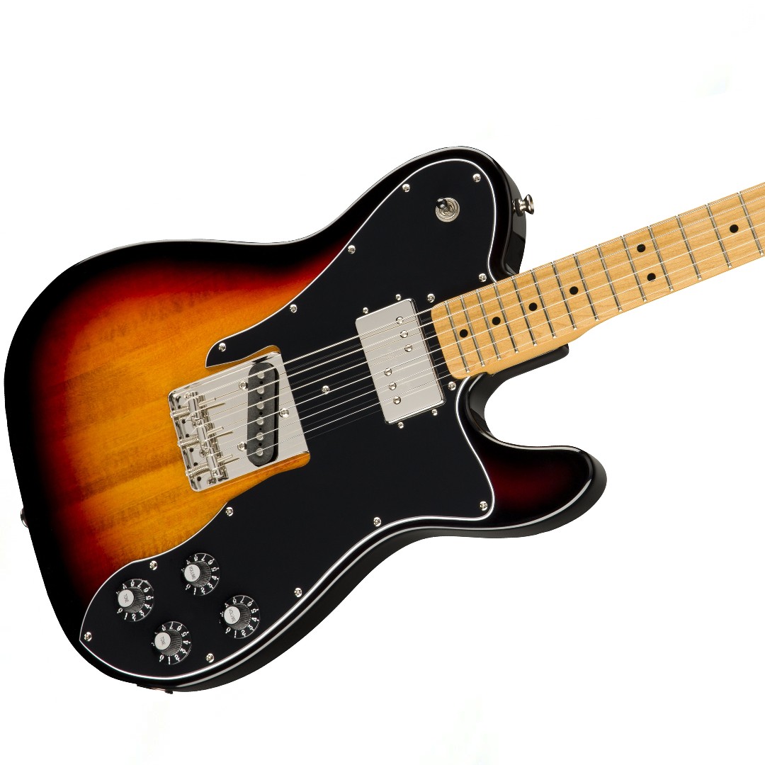 Squier by Fender Classic Vibe '70s Telecaster Custom Electric Guitar Maple Fingerboard 3-Tone Sunburst (374050500)