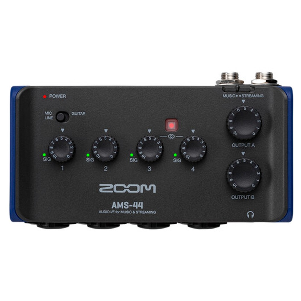 Zoom AMS-44 4x2 USB Audio Interface for Music and Streaming