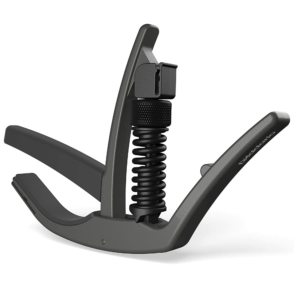 D'Addario Planet Waves PW-CP-10MG NS Artist Capo for Acoustic or Electric Guitars (Metallic Gray)