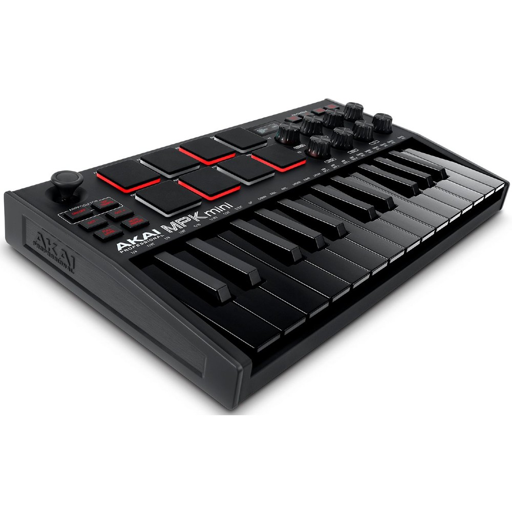 Akai Professional MPK Mini MK3 USB MIDI Compact Keyboard and Pad Controller (Black)