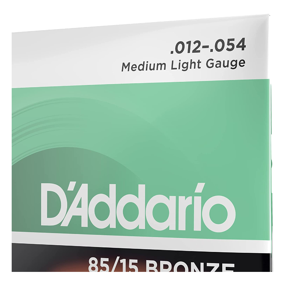 D'Addario EZ920 85/15 Bronze Medium Light Gauge Acoustic Guitar Strings (.012-.054)