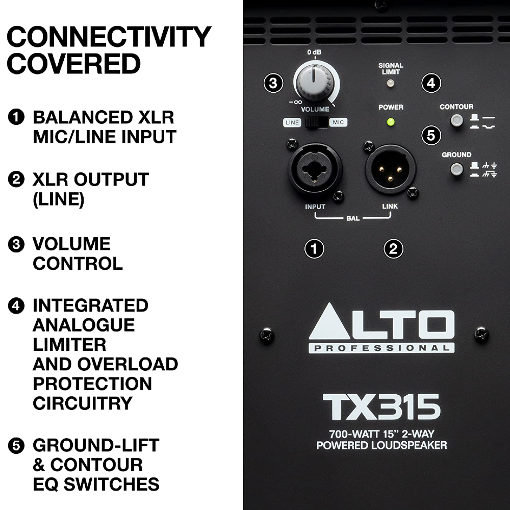 Alto TX315 700-watt 15-inch Powered Speaker