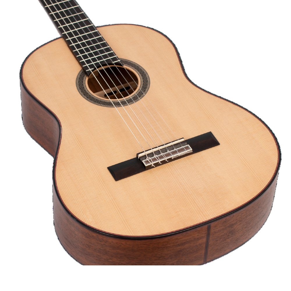 Valencia VC704 Full Size Solid Top Classical Guitar (Natural Satin)