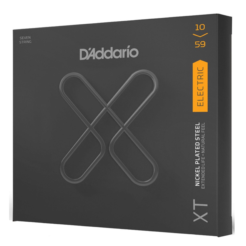 D'Addario XTE1059 XT Nickel-plated Steel Electric Guitar Strings - 10-59 7-string