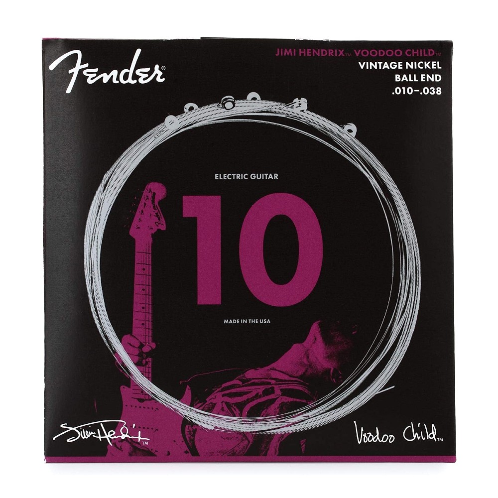 Fender Hendrix Voodoo Child Electric Guitar Strings - Vintage Nickel - Ball End (10-38) (730150609)