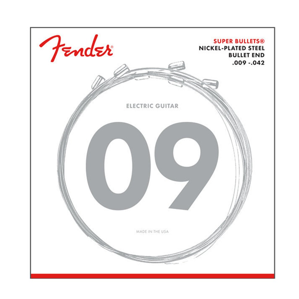 Fender 3250L Super Bullets Nickel Plated Steel Electric Guitar Strings (9-42) (733250403)